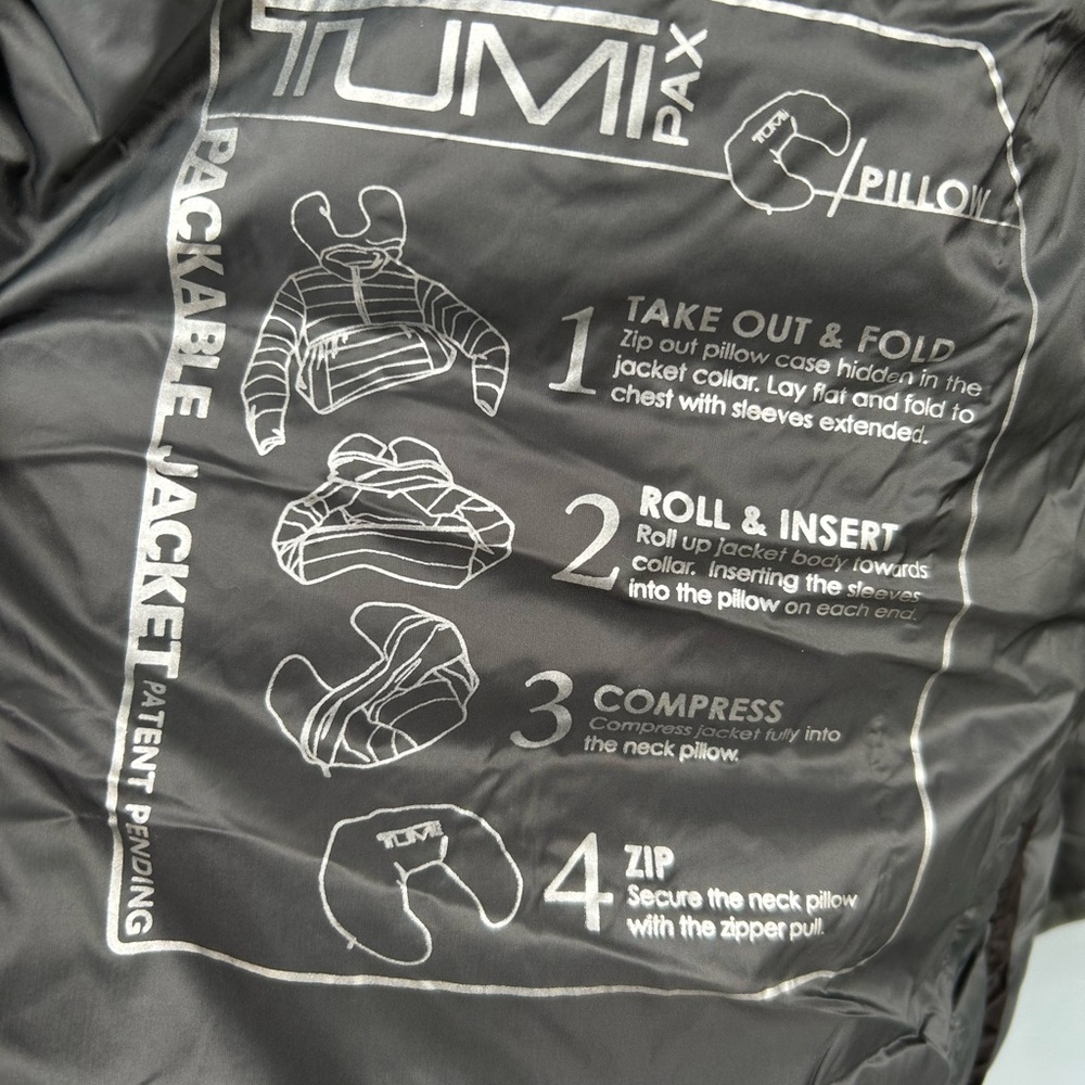 TUMI pax Charcoal Puffer Jacket - Picture 7 of 12